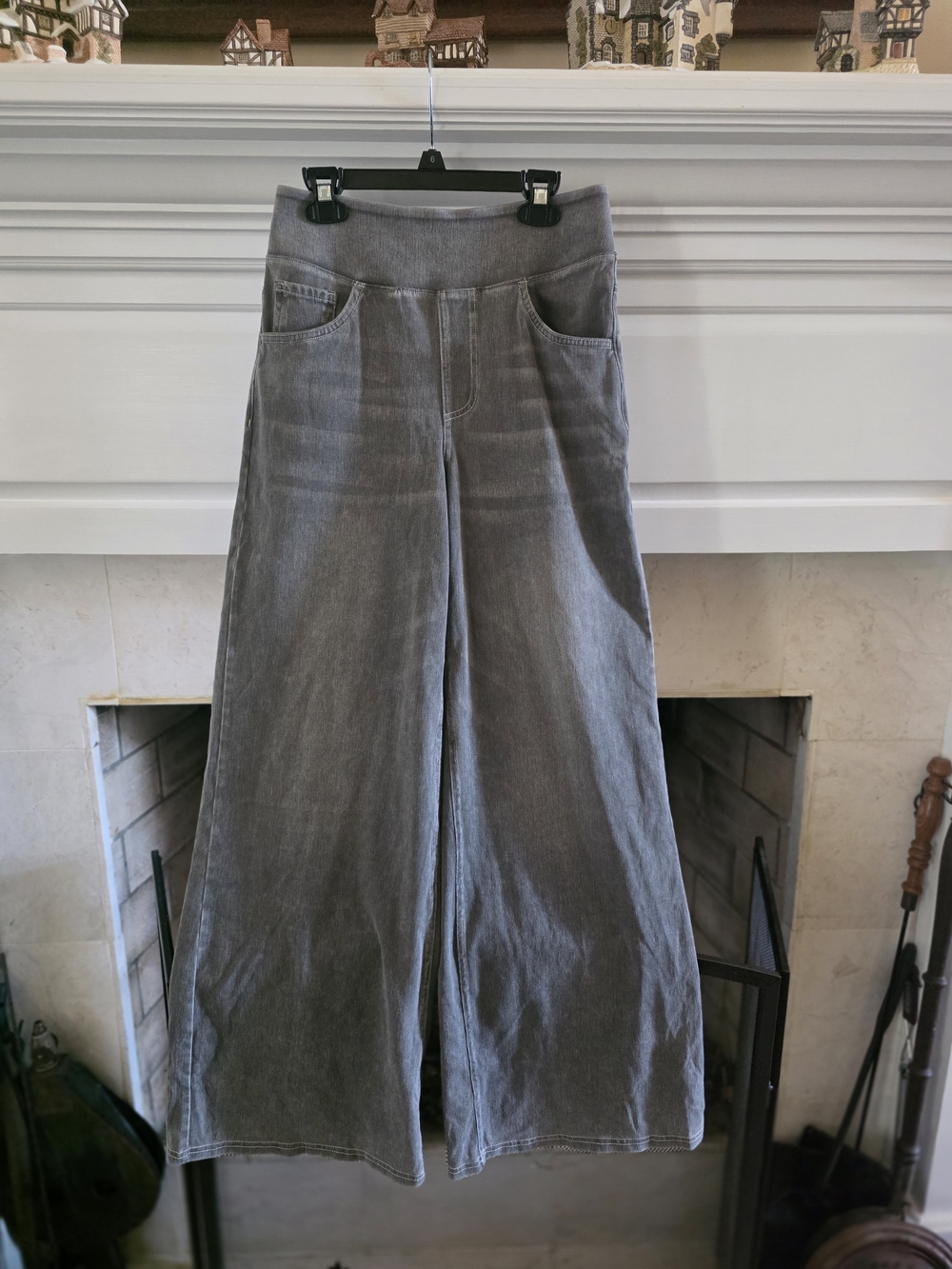 HALARA Wide-Leg Pull-on Pants - Gray